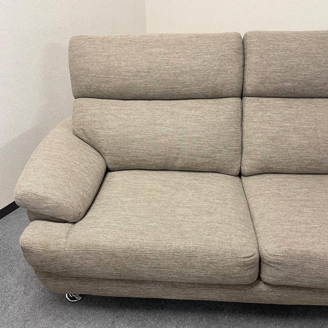 【ニトリ】3人掛けソファ ベージュ（布張り）