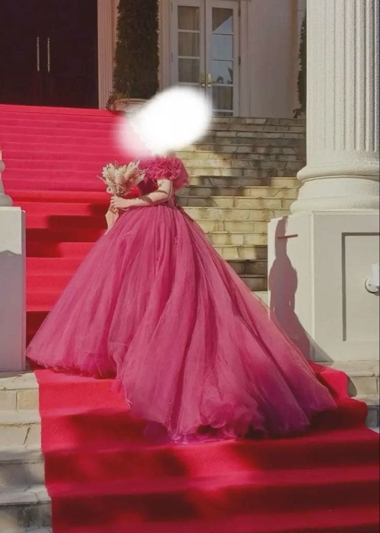 YNS Wedding カラードレス　パニエ付き　SL22917-SL1