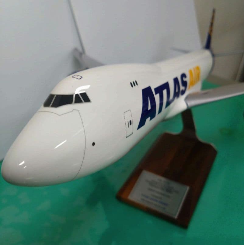 ATLAS AIR 航空機ジャンボ貨物機モデル 1/144　PACMIN社製