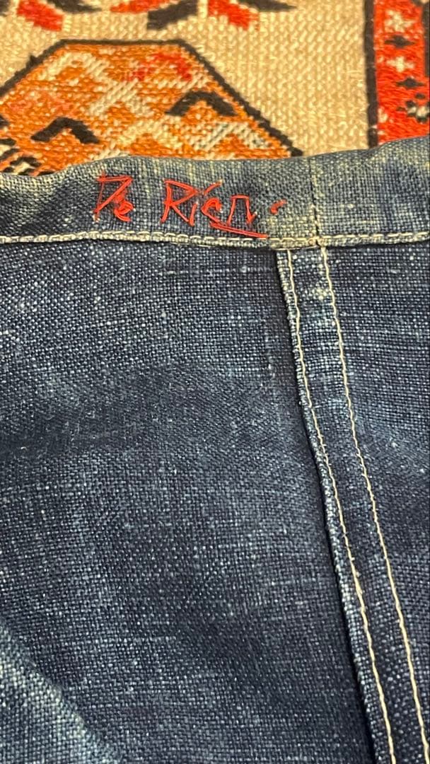 ジャケット・アウター De Rien indigo linen double breasted JKT