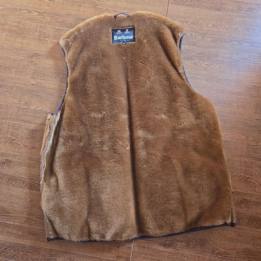 美品❗　Barbour　バブアー　ブラウン　ベスト　40