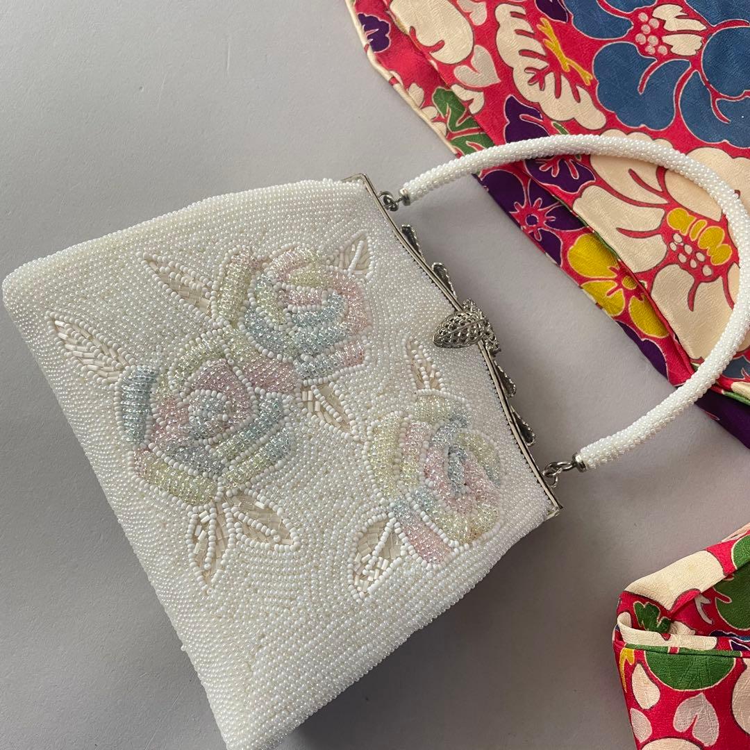 七五三　ハーフ成人式　ジュニア　大きめ7歳さん　アンティークお着物セット