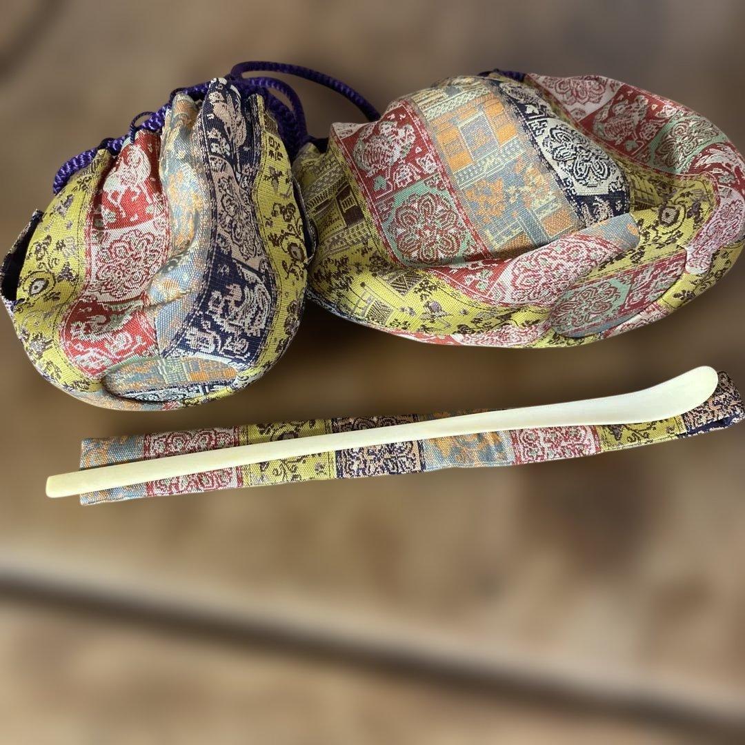 美品　利休茶箱　京焼　交趾焼　昭阿弥　漆器　高蒔絵　仕覆