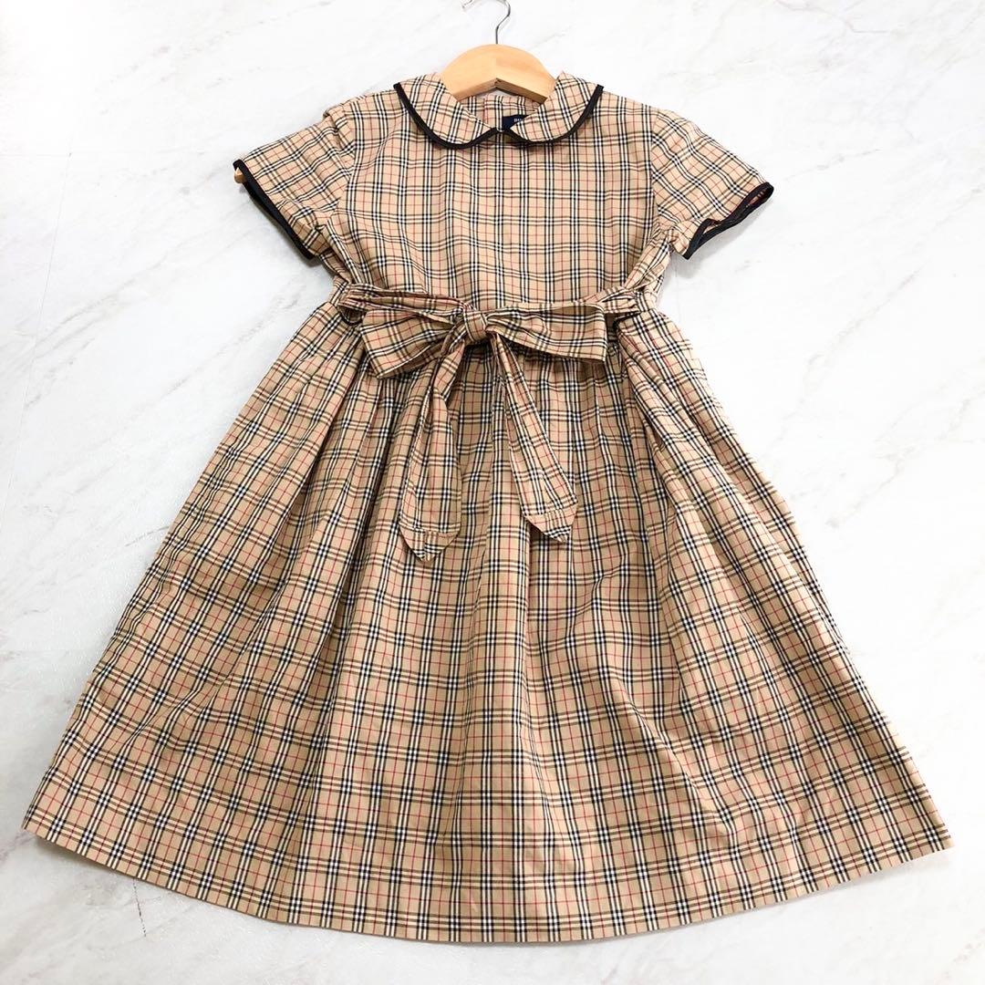 美品✨️BURBERRY ノバチェック フォーマル ワンピース 130cm 子供