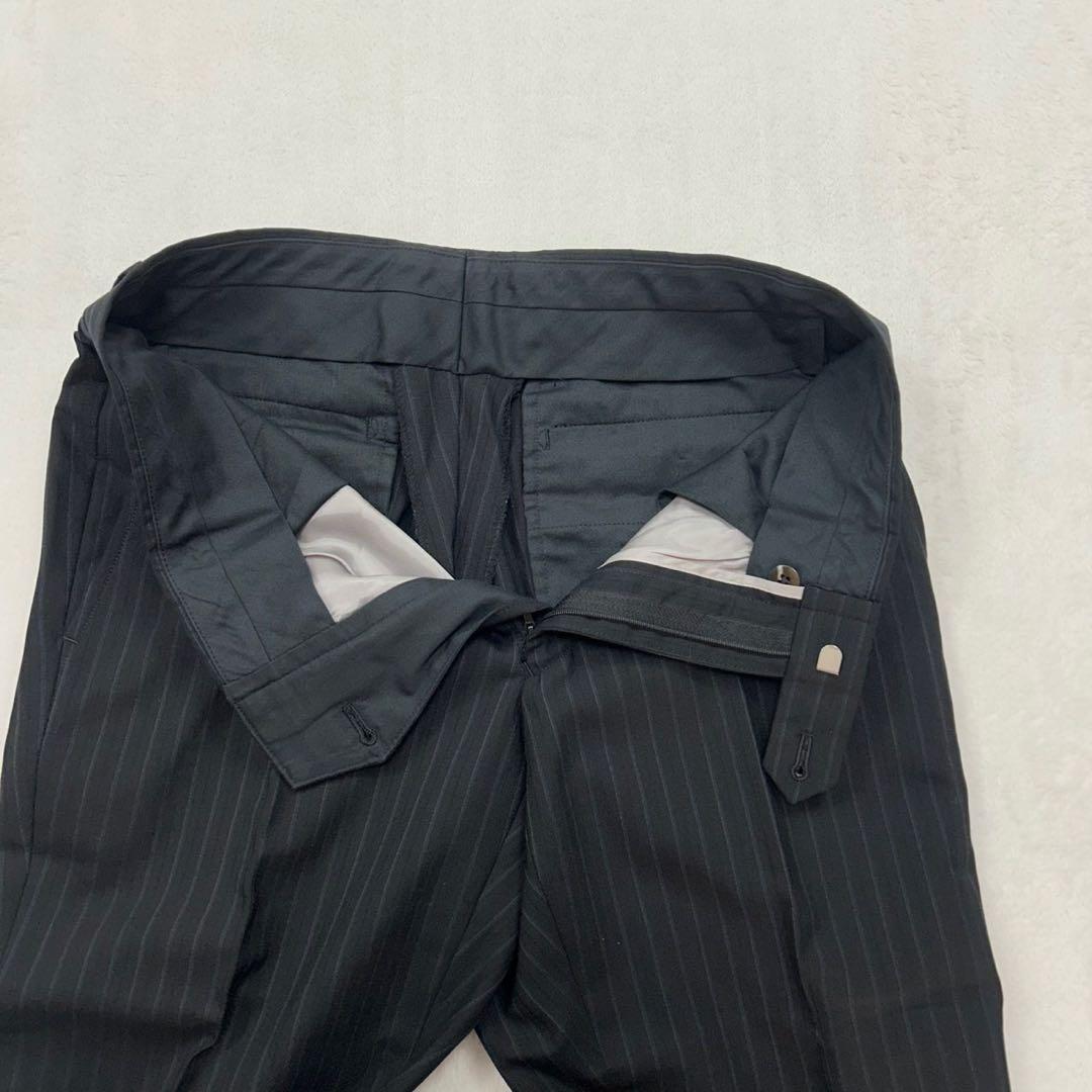 E894 美品 M 36 バーバリーロンドン シングル ストライプスーツ メンズ