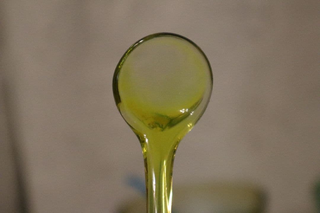 北一硝子　デザート椀セット 花柄 4個 スプーン付　ガラスボウル