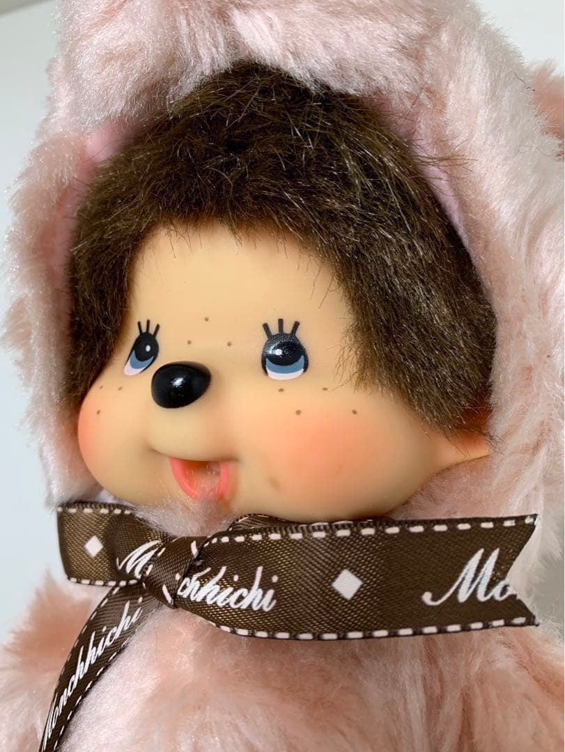 新品 テディベア モンチッチ ピンク monchhichi 2804