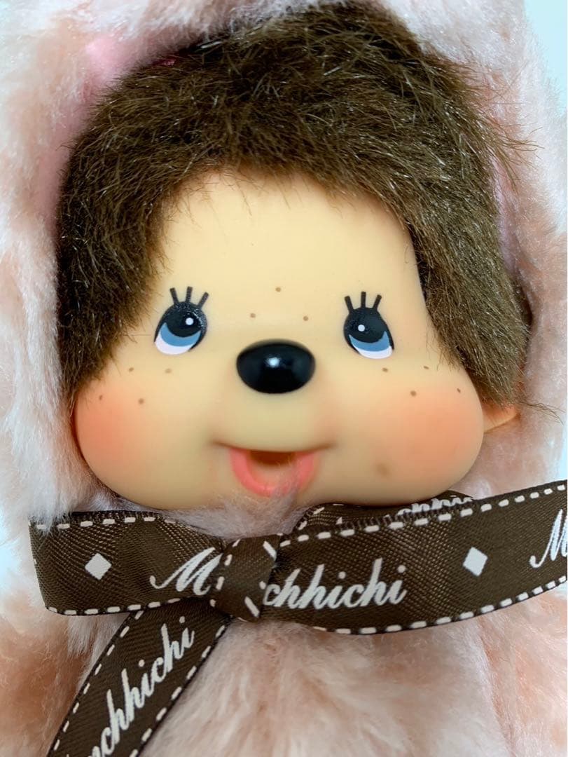 新品 テディベア モンチッチ ピンク monchhichi 2804