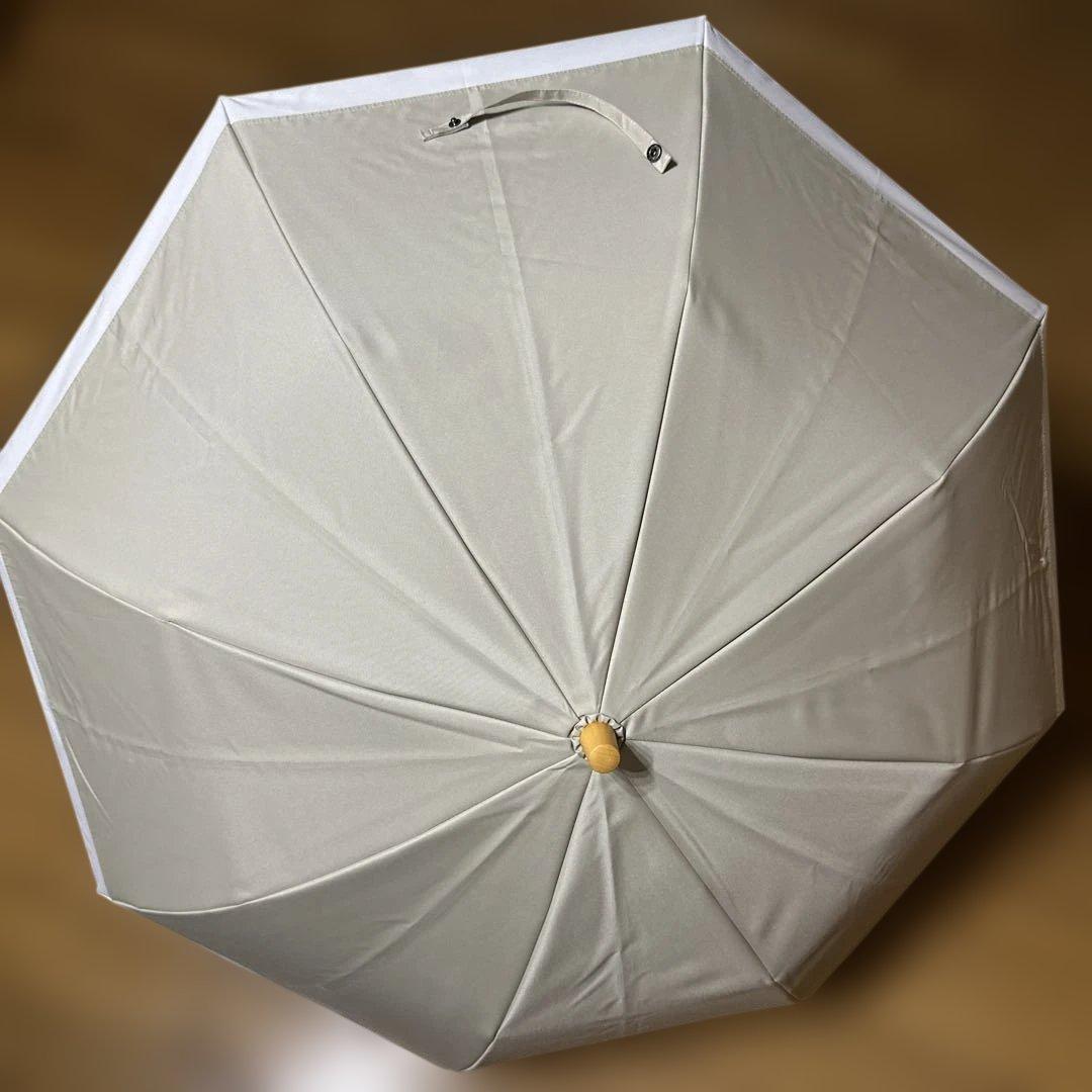 SUN BARRIER 100 折りたたみ日傘　二段折/コンビ ベージュ