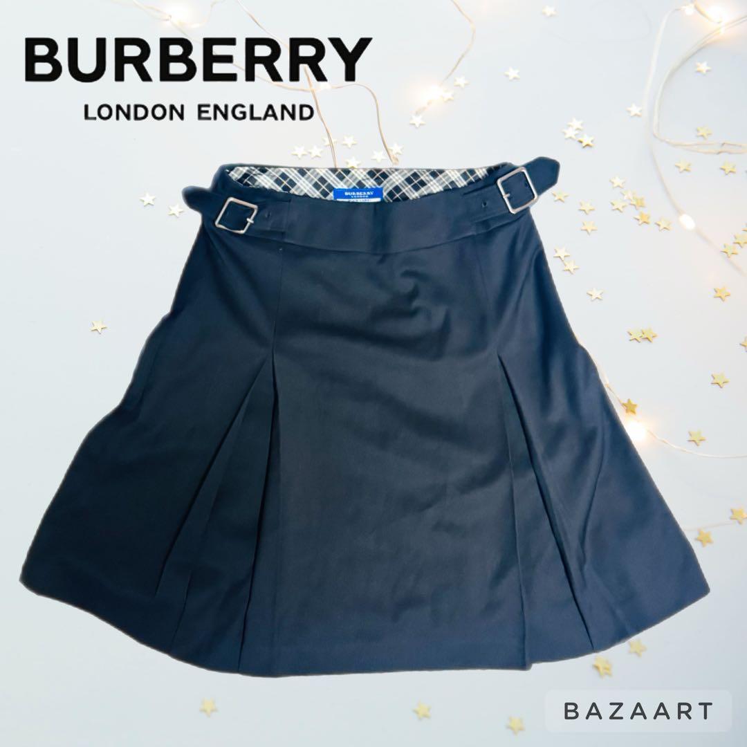 バーバリー ノバチェック スーツ ジャケット スカートセットアップ 黒 ブラック