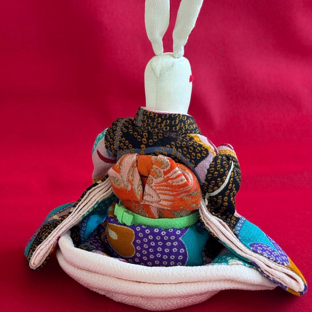 うさぎ雛　兎のひな人形　ちりめん細工