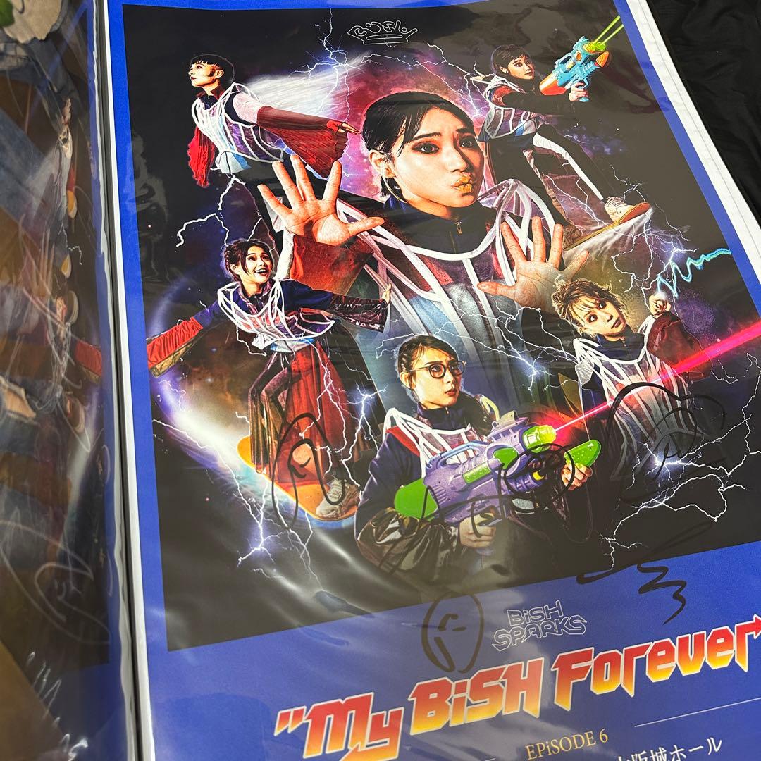BiSH SPARKS B2ポスター 直筆サイン入り7枚セット FC限定