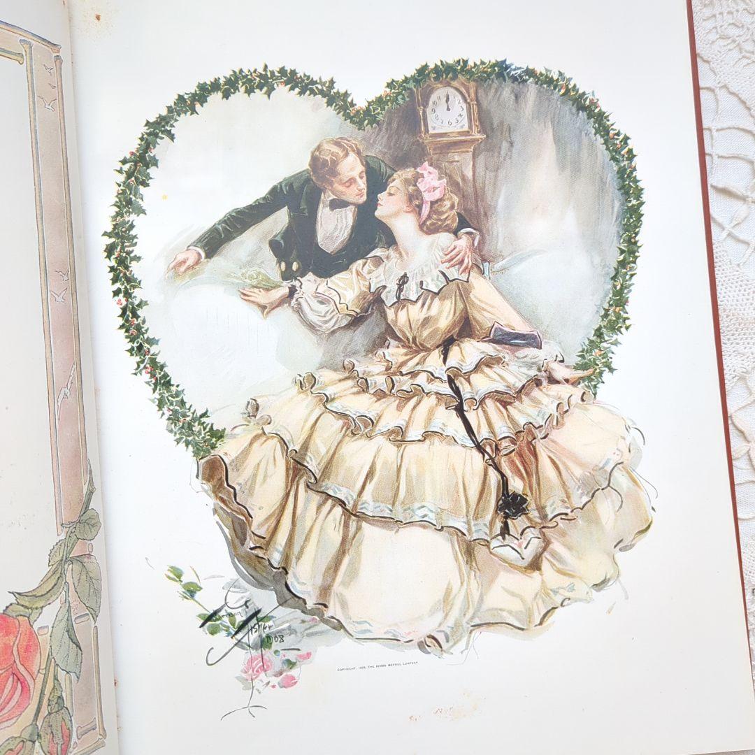 稀少1909年アンティーク 洋書 画集 絵本 児童書 ヴィクトリアン ヴンテージ