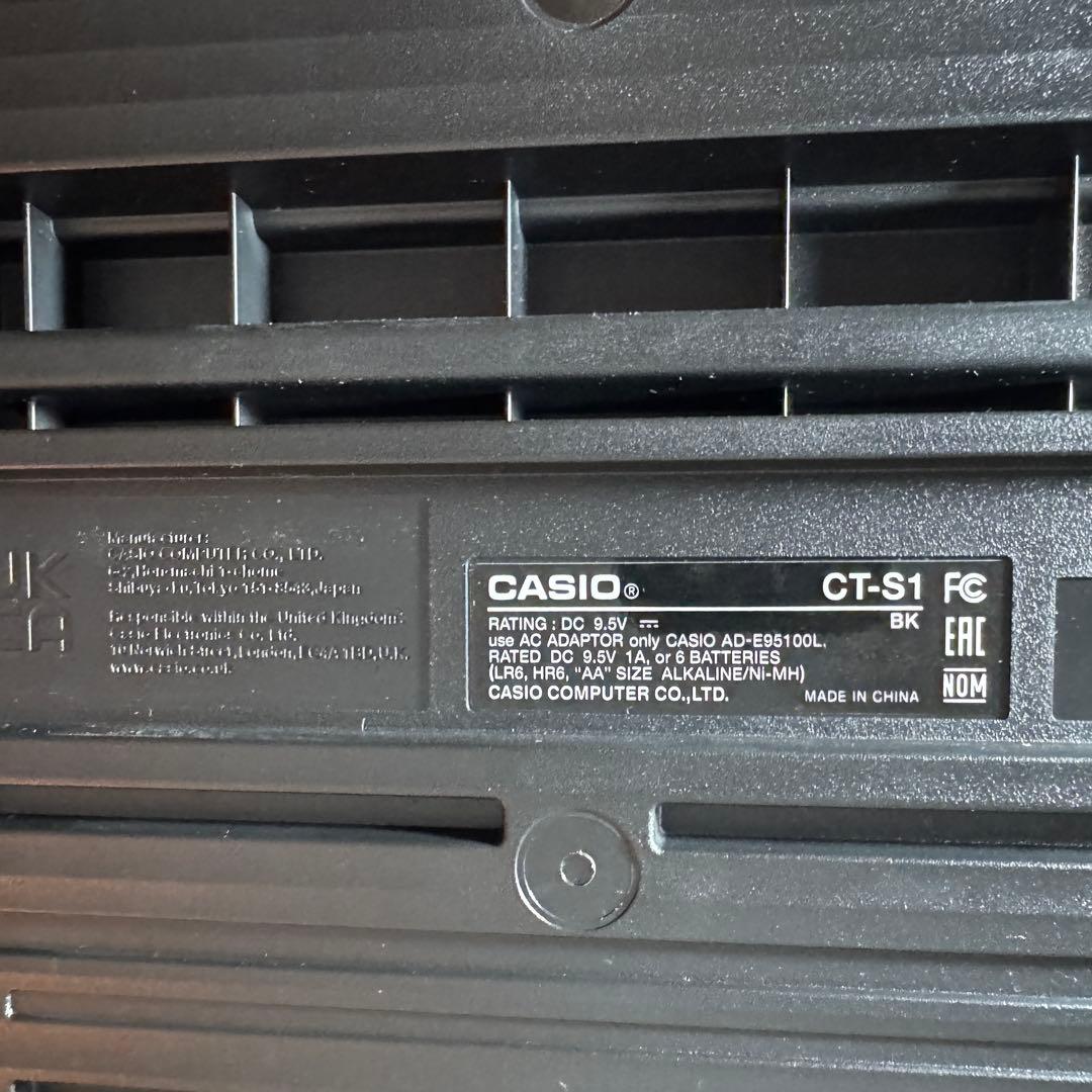 鍵盤楽器 Casiotone CT-S1BK