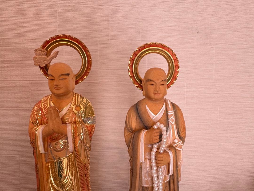 柘植材、彩色金箔両太師