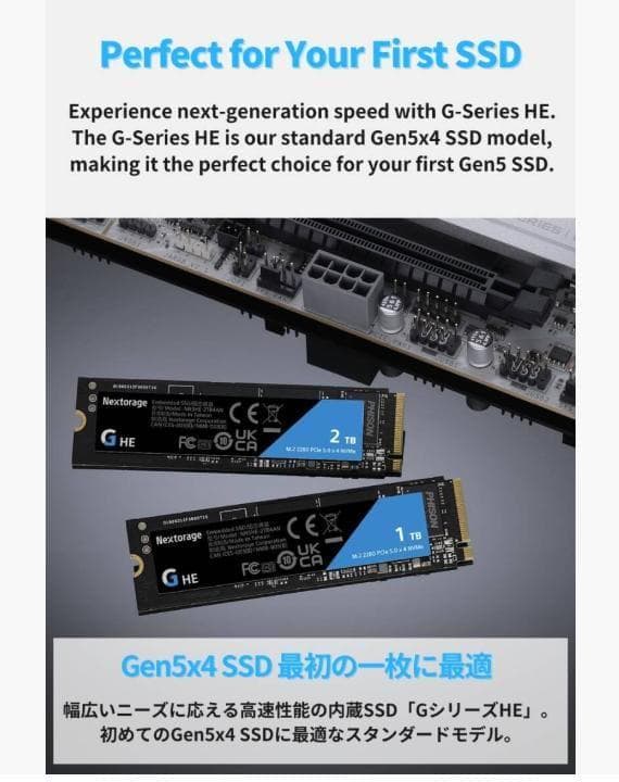 新品 Nextorage 1TB M.2 SSD NSMSE-ZTBAN