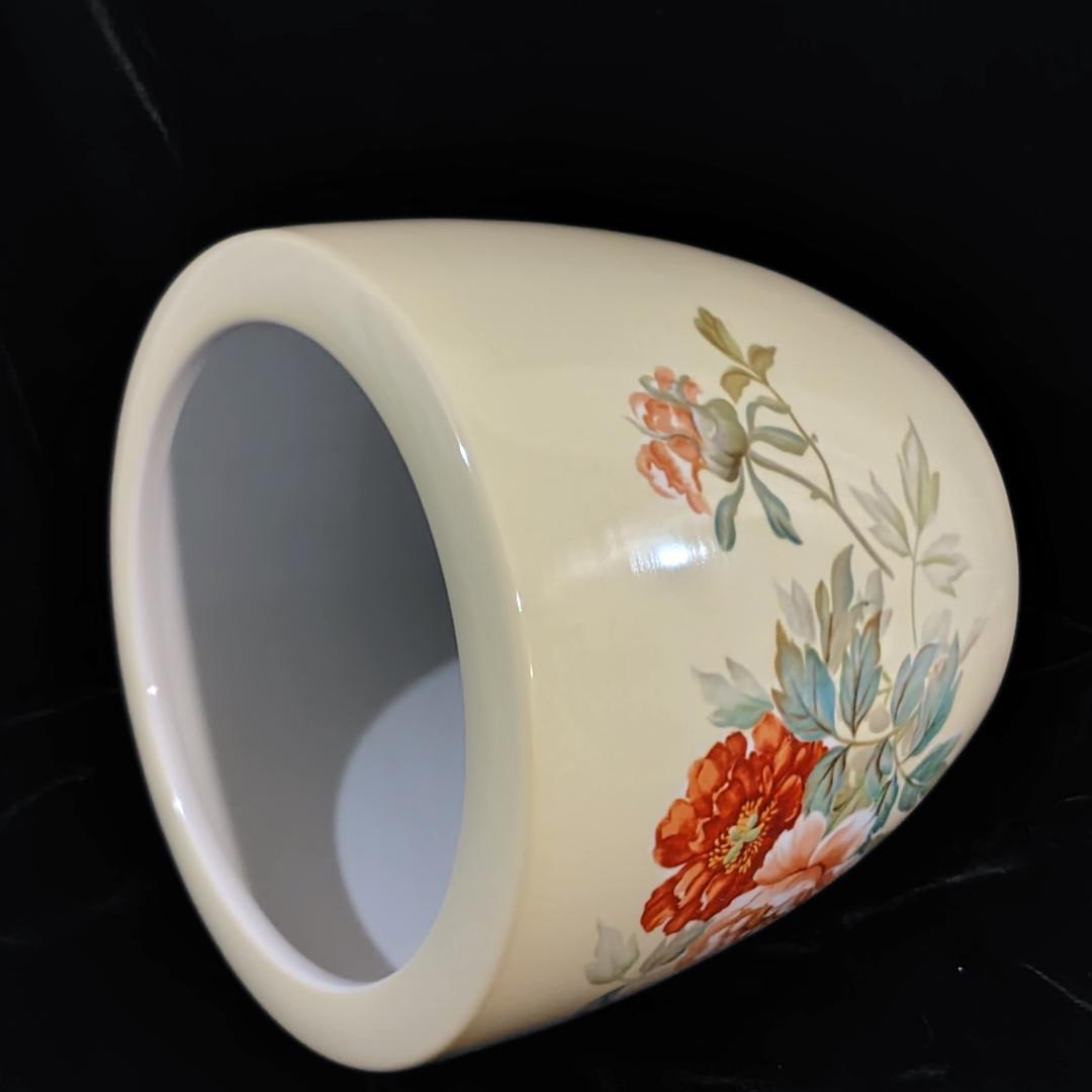 昭和８年　オールドノリタケ　 牡丹柄 　日陶印　火鉢