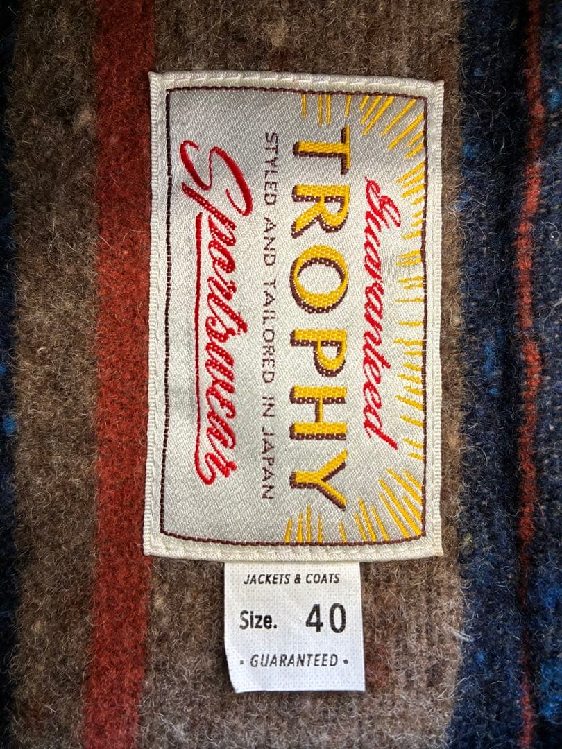 TROPHY CLOTHING オリーブグリーン ベスト サイズ40