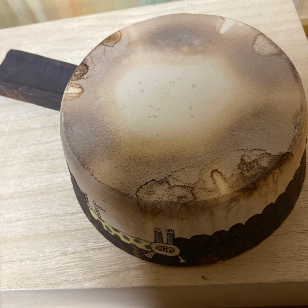 高山愛さん陶器片手鍋　処分価格送料キャンペーン中迄