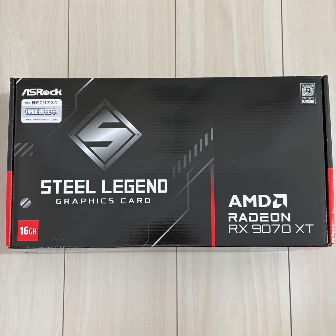 ASRock RX 9070XT 16GB Steel legend新品・未使用
