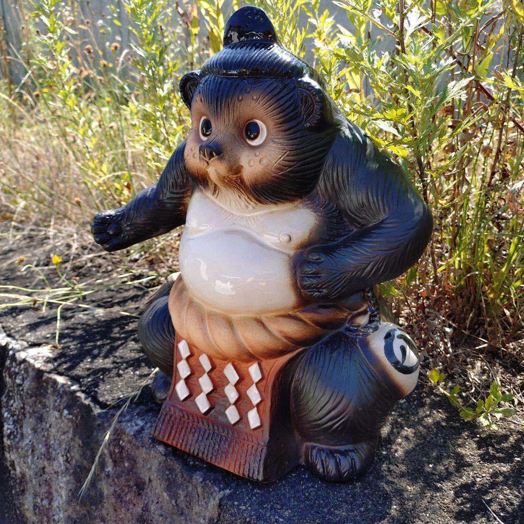 信楽焼　横綱狸　相撲狸