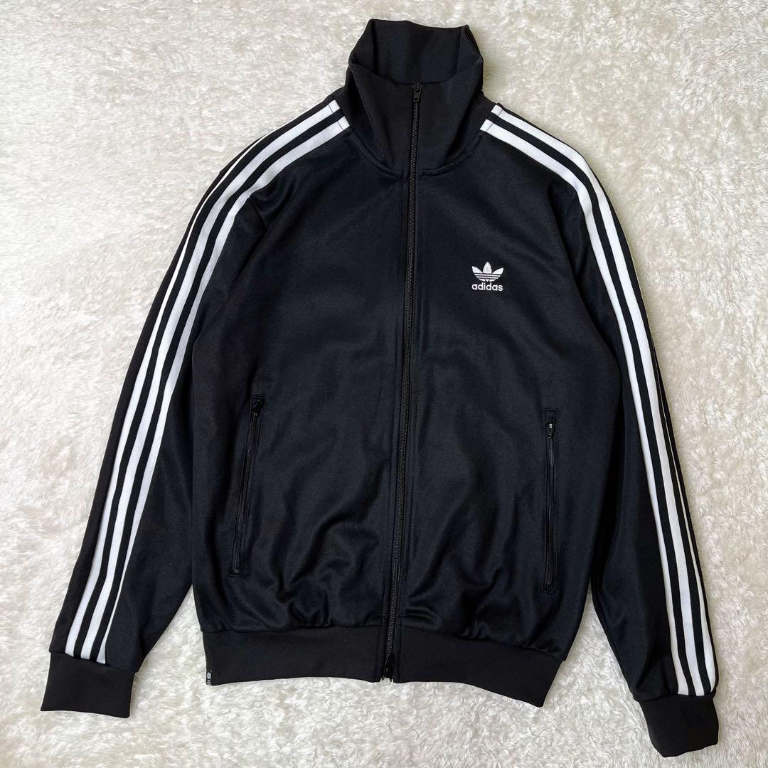 adidasBECKENBAUERアディダスベッケンバウアーセットアップL黒