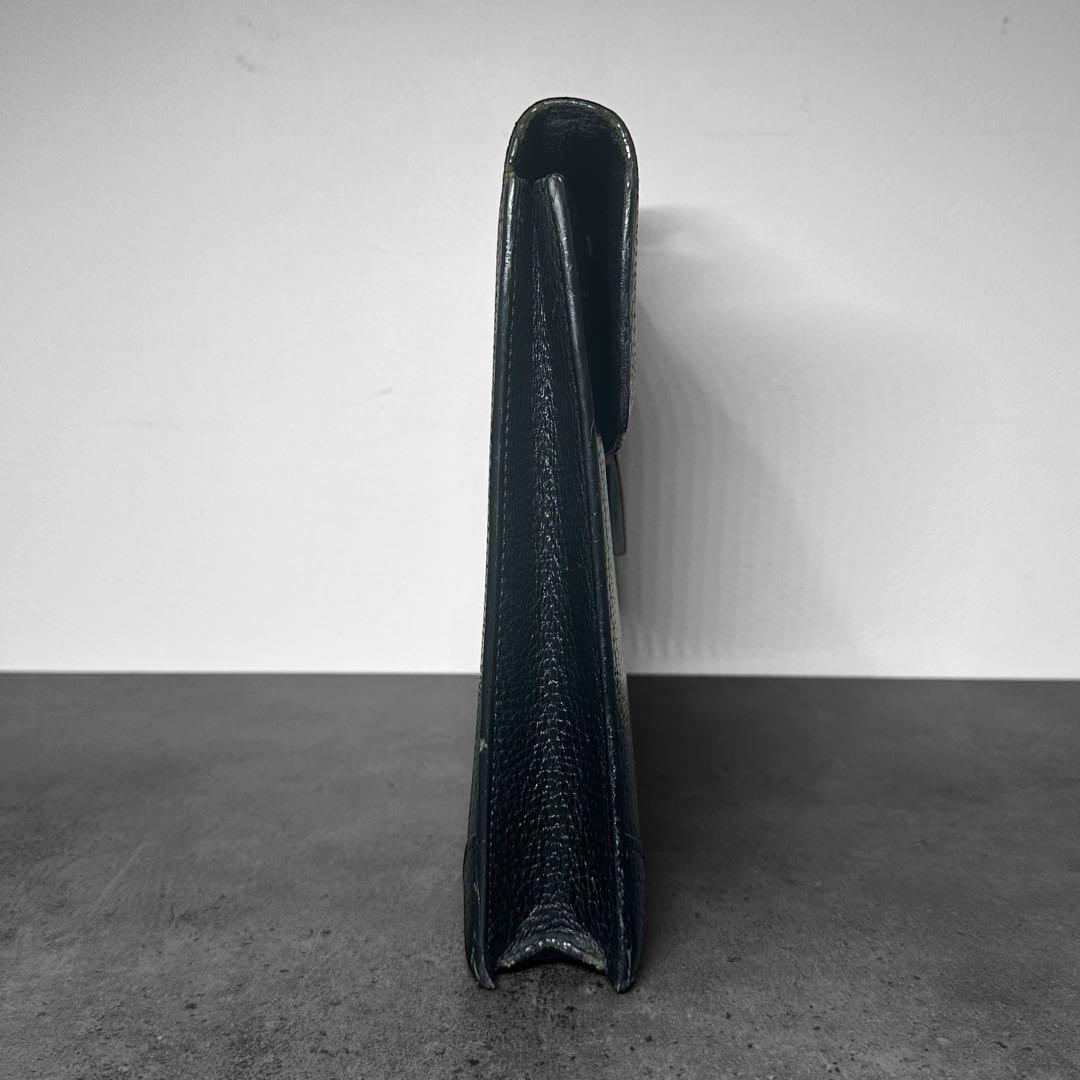 LOEWE アナグラム　レザー　本革　シボ革　ビジネスバッグ　ブリーフケース