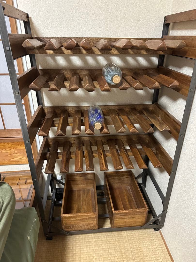 インダストリアル　アイアン　ウッドラック　ラック　 飾り棚