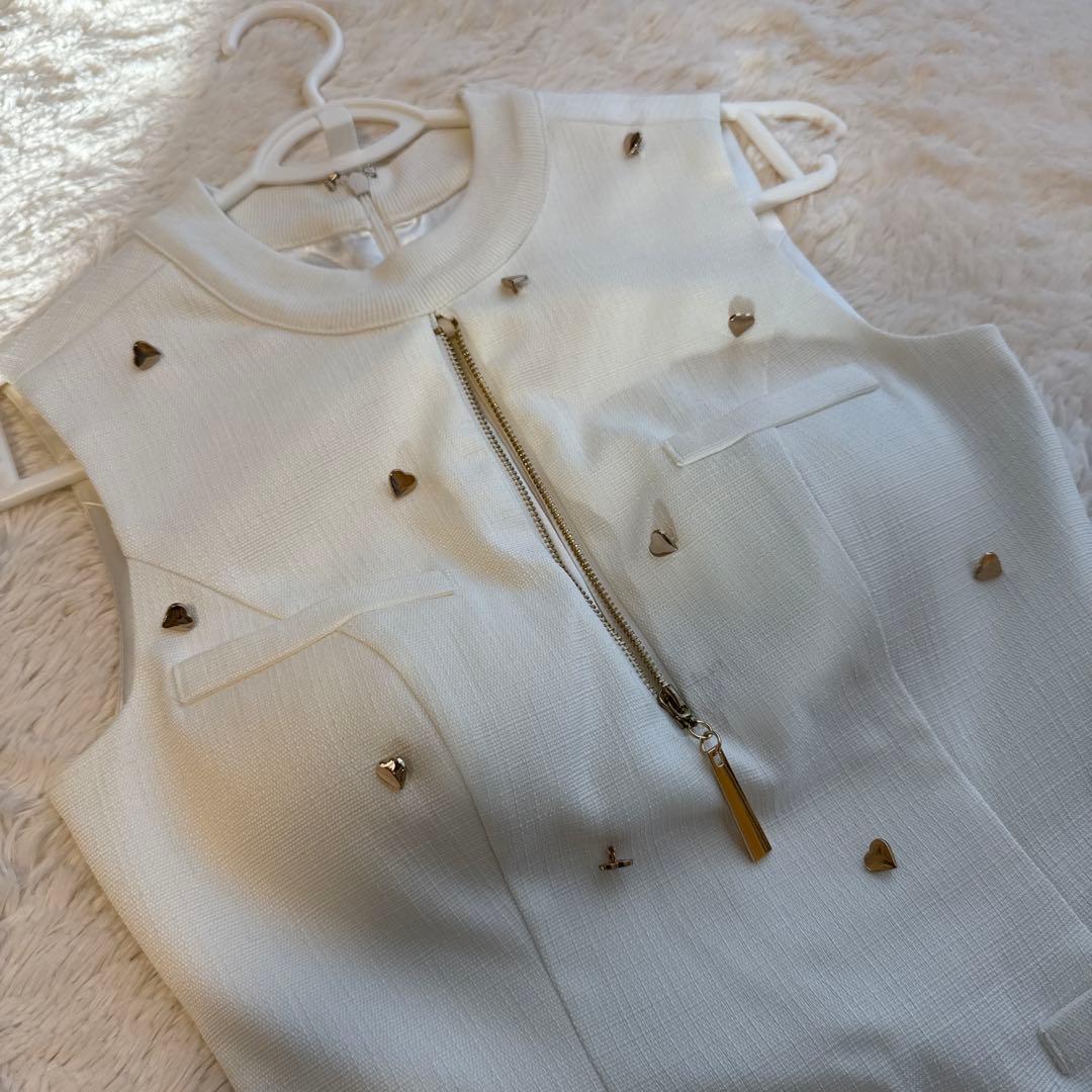 キャバドレス ホワイトドレス サイズS