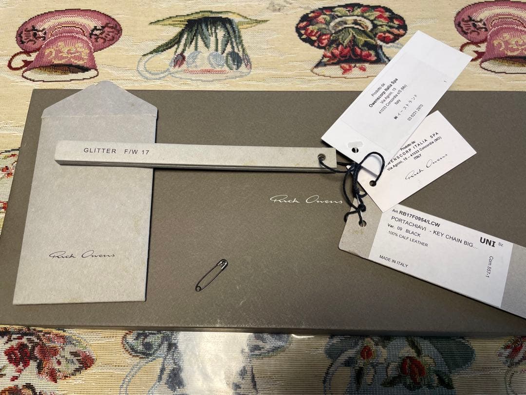 Rick Owens キーチェーン BIG BRAID GLITTER期
