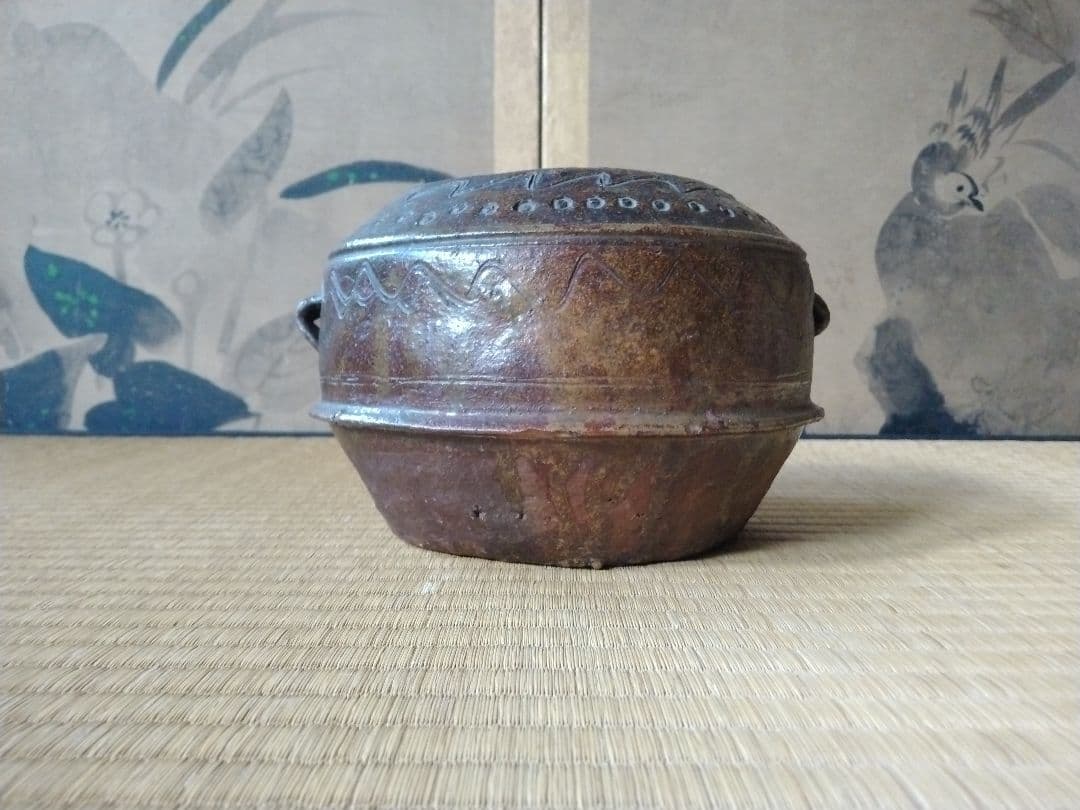 江戸初期～前期　内ヶ磯窯古高取水指　骨董　古美術　茶道具　朝鮮唐津　珍品