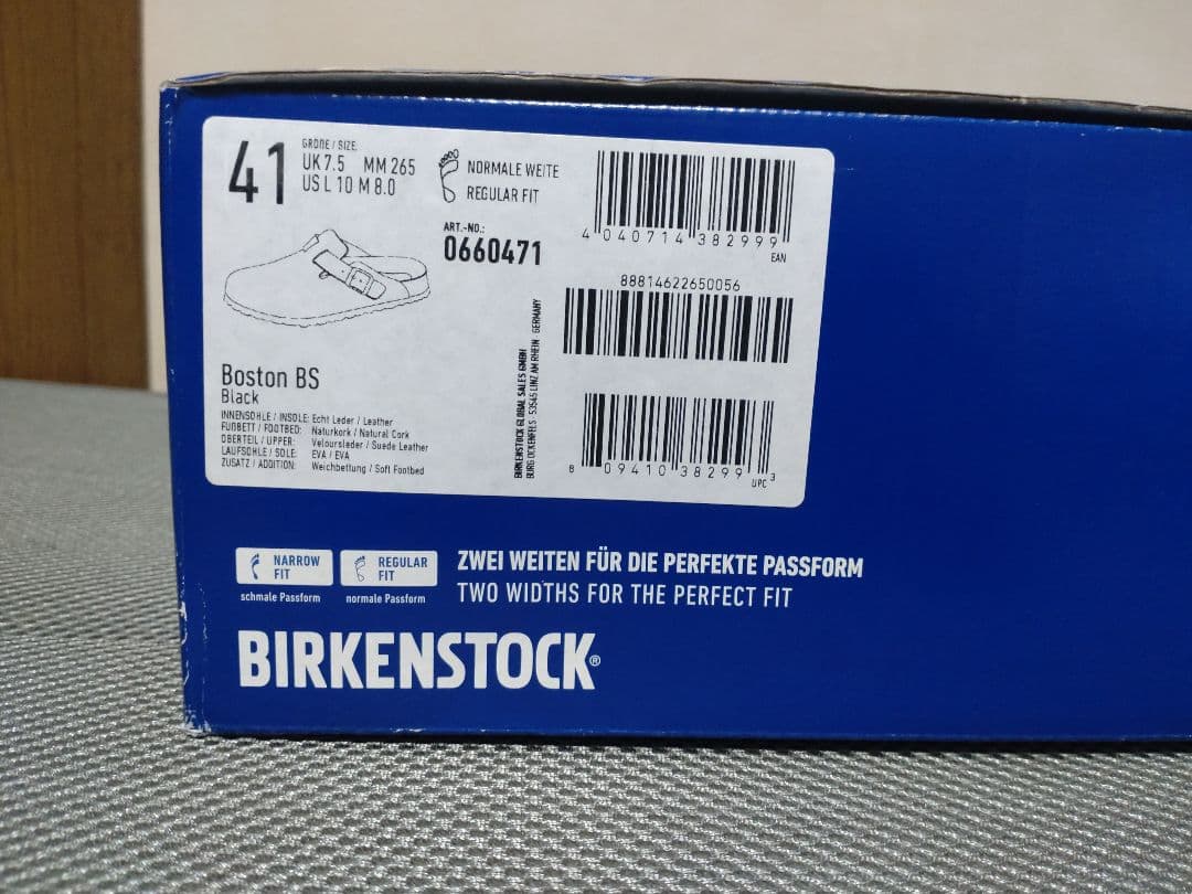 《土日限定》BIRKENSTOCK 　ボストン　ブラック　41