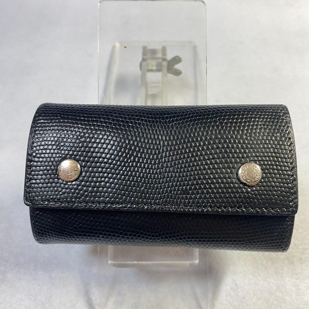 正規品☆エルメス リザード キーケース ブラック