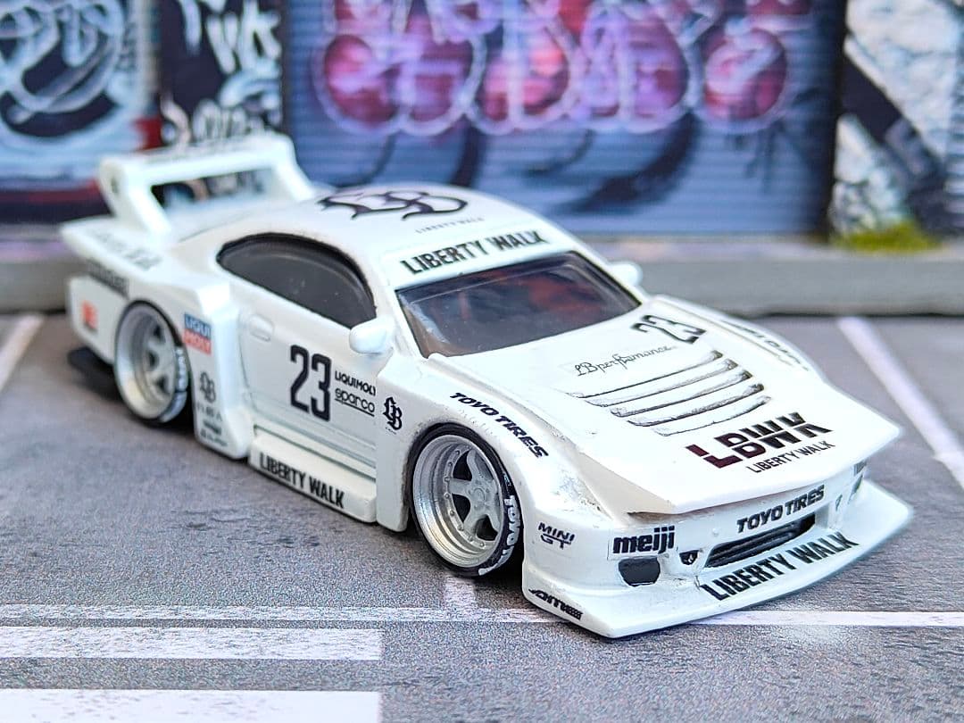 ホットウィールカスタム 日産 S15 シルビア シルエット☆深リム☆トミカ改造☆