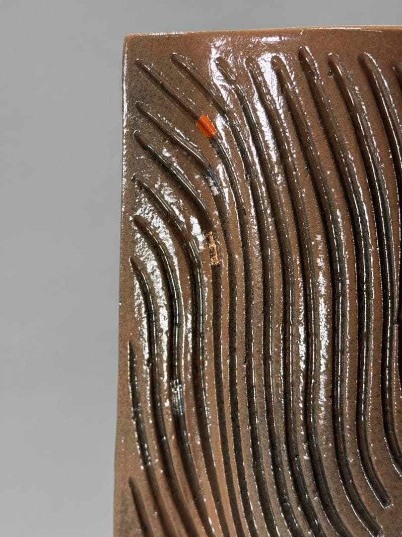 池坊　いけばな　古流　龍生派　小林正明　陶花器　華道具　花瓶　高さ55.5cm