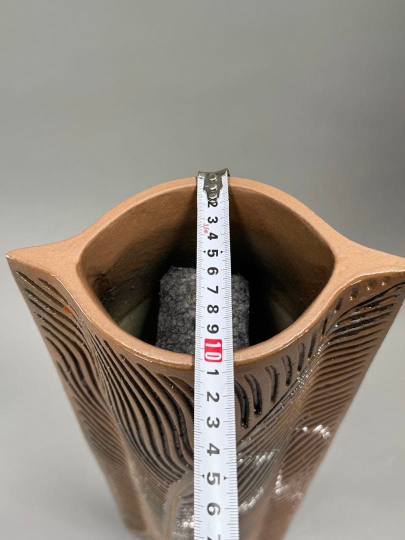 池坊　いけばな　古流　龍生派　小林正明　陶花器　華道具　花瓶　高さ55.5cm