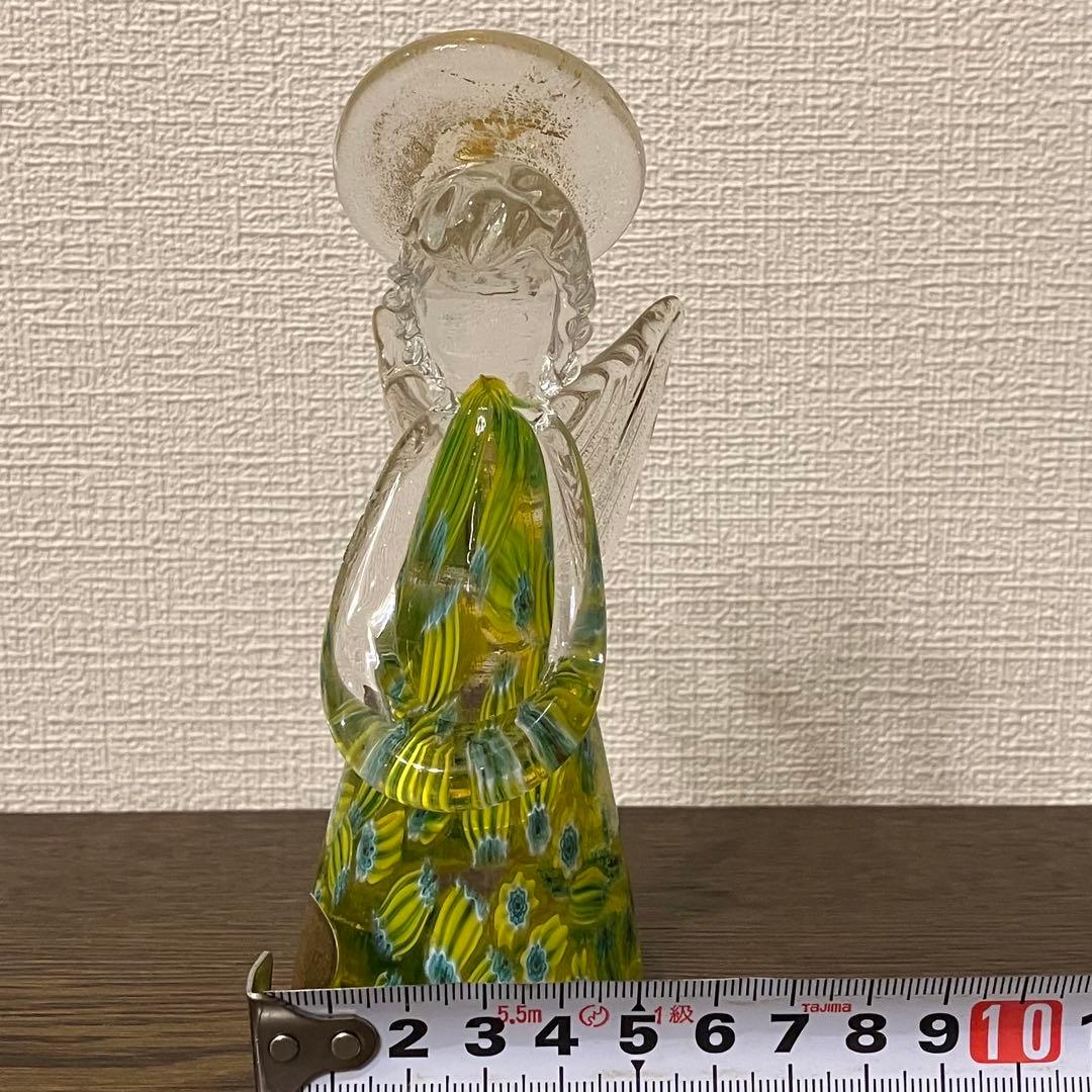 ベネチアングラス　天使　ミルフィオリ　Murano