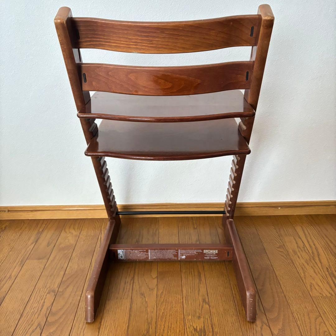 ストッケ　トリップ トラップ　ベビーチェア+ベビーセット　ウォールナットブラウン