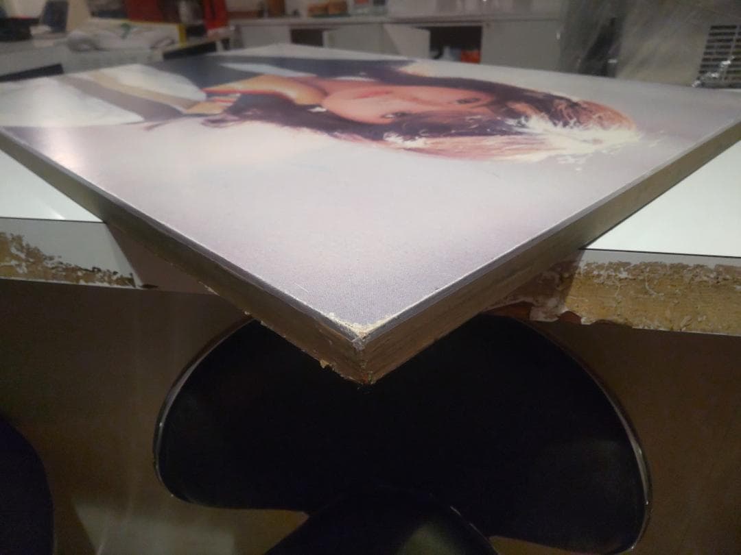 廃番★非売品★70年代★貴重 川島なお美 特大 木製 額縁 プロマイド ポスター