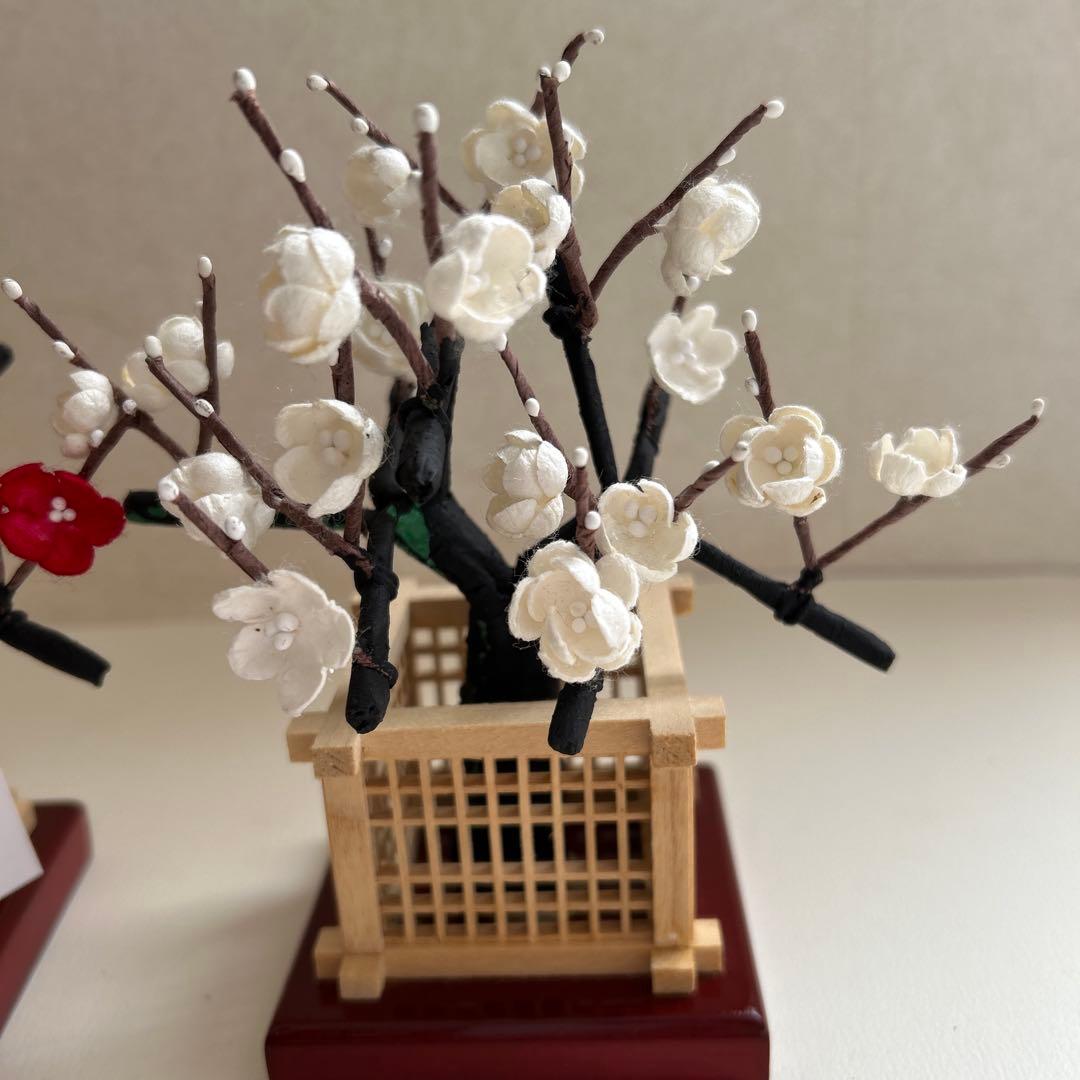 雛道具　紅白梅　雛人形　お雛様　繭　繭玉