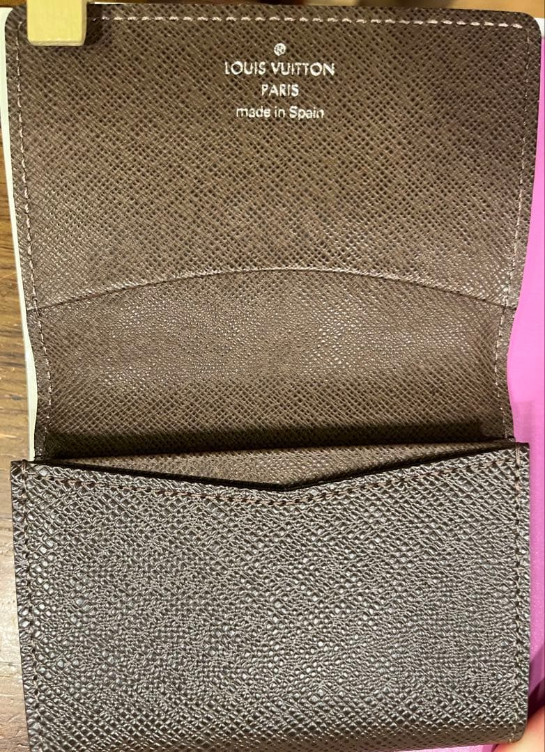 MAKOTO☆ルイヴィトン　名刺入れ　ブラウン