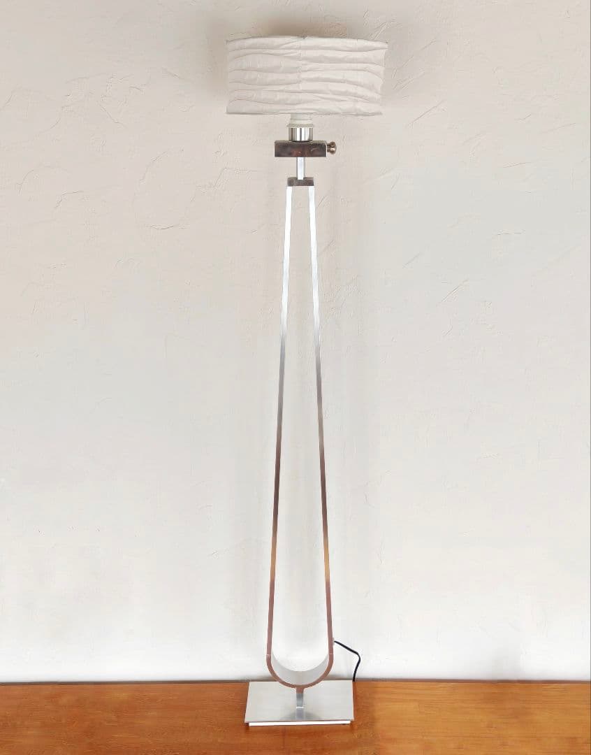 10/28まで　OLD IKEA　フロアランプ　オリジナルシェード　調光機能付き