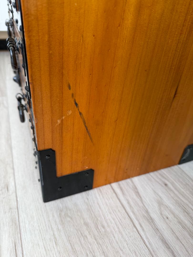 時代箪笥 小箪笥 和箪笥 昭和レトロ 引き出し4段 台車付き アンティーク