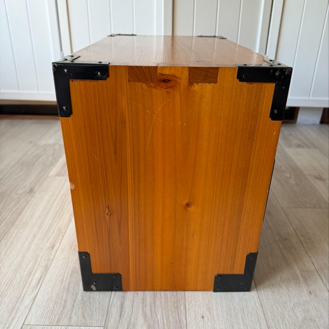 時代箪笥 小箪笥 和箪笥 昭和レトロ 引き出し4段 台車付き アンティーク