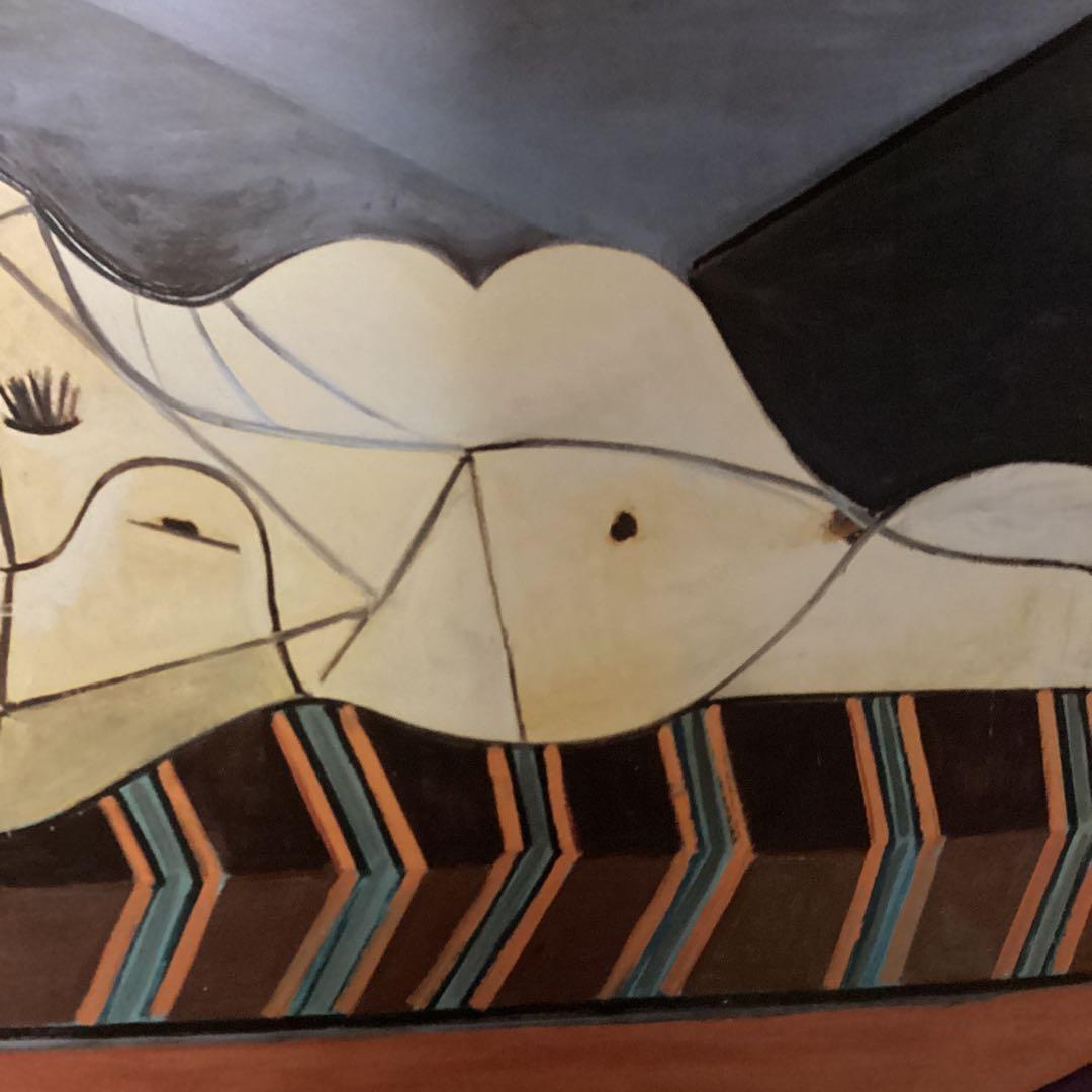 ピカソのポスターアート　　豪華木枠額装仕立て　　前面アクリル板仕様　状態良好