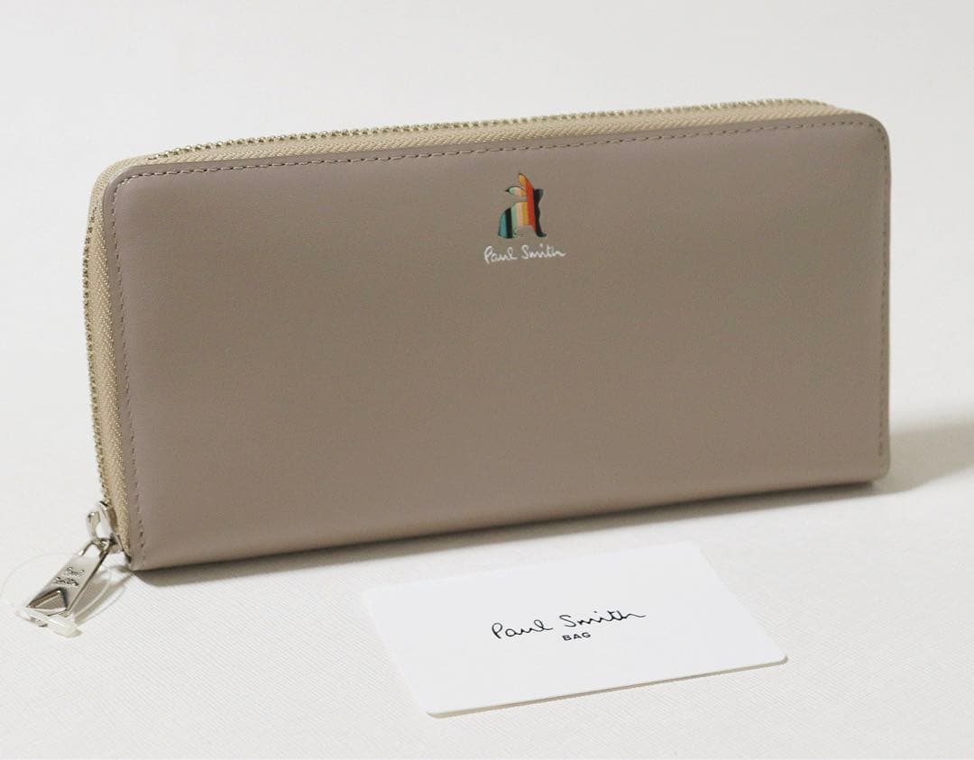 《ポールスミス》新品 ラッキーラビット レザーラウンドファスナー式長財布