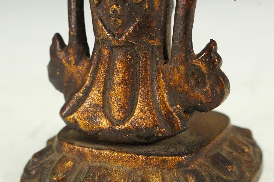 仏教美術 ガンダーラ 銅仏像(K-XA901)