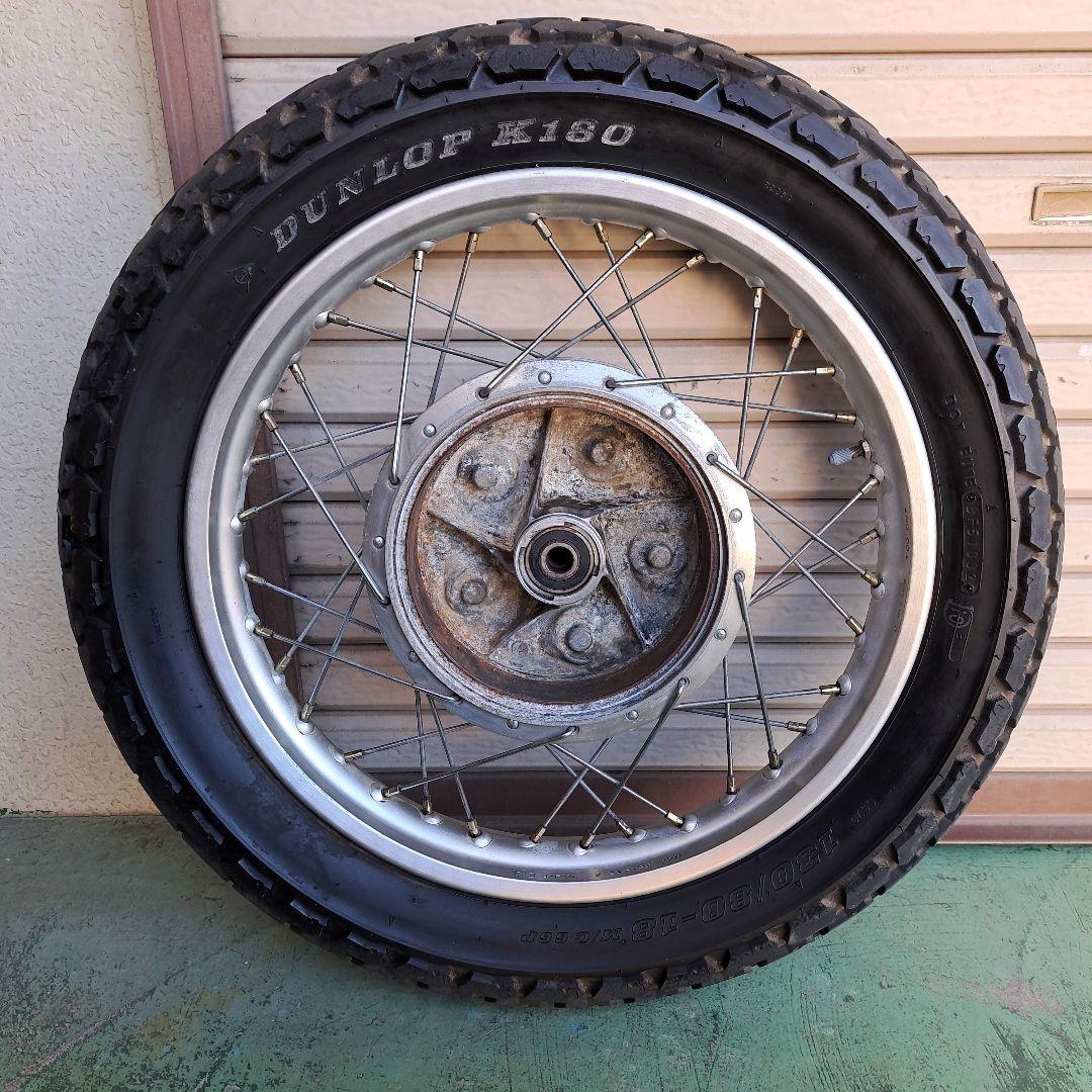 ヤマハ SR400 SR500 ホイール ドラムブレーキ バイクパーツ 当時物