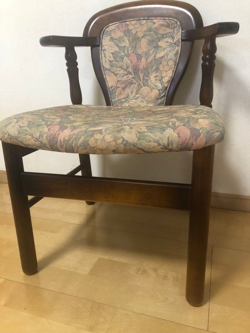 【お値下げ】オールドカリモク　ダイニングチェアー　1人掛け