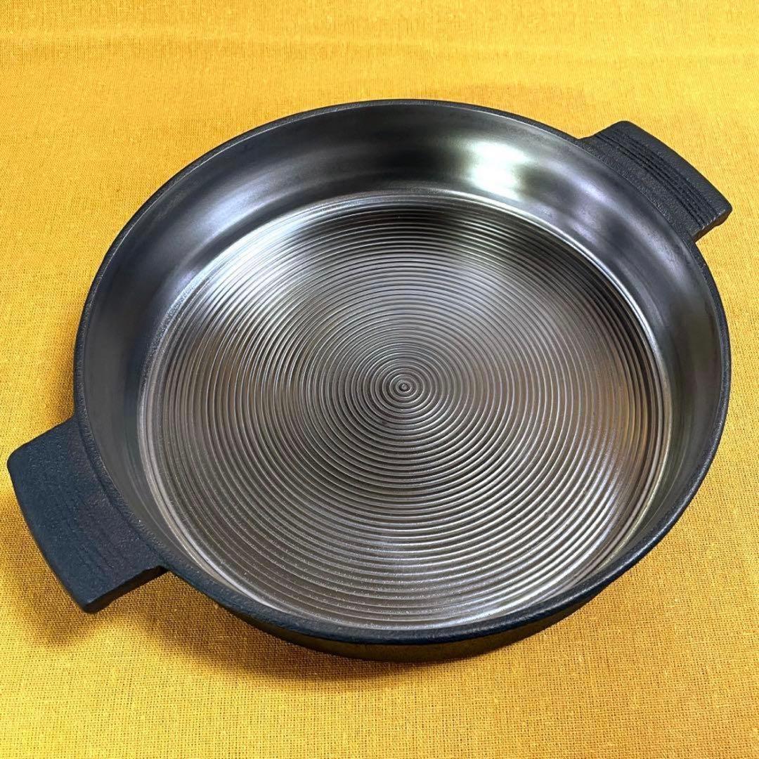 早い者勝ち‼️久慈山王堂 砂鉄鍋 すき焼き鍋 内径26.5c 南部鉄器 鉄鍋 鋳鉄
